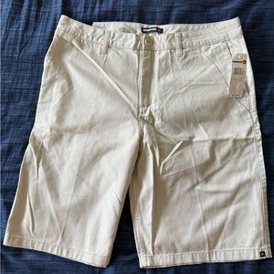 New with tags!  Men’s Quiksilver Shorts Size 34 Beige NWT